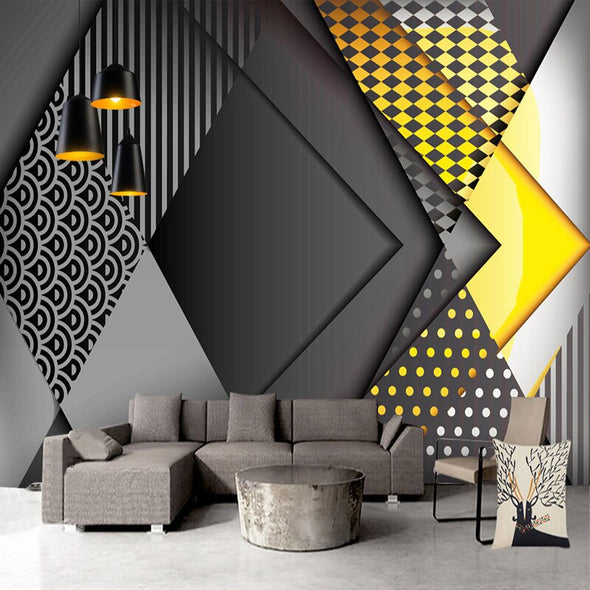 Custom Photo Wallpaper 3D Personality Geometry Pattern Living Room TV Background Wall Decoration