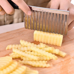 Potato Wavy Edged Knife Stainless Steel Kitchen Gadget V