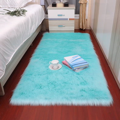 Bedroom carpet Soft fluffy Sheepskin Fur Area Rugs n