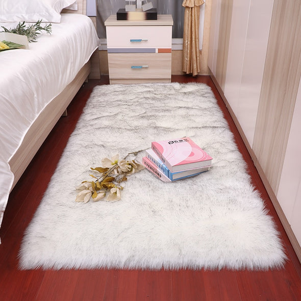 Bedroom carpet Soft fluffy Sheepskin Fur Area Rugs n