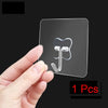 Strong Transparent Suction Cup Sucker Wall Hooks Hanger For Kitchen