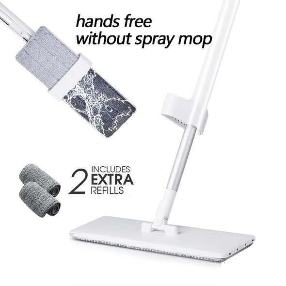 Spray Mop Hand Free Self Wringing Microfiber Flat Floor Mop Kit