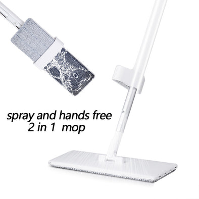 Spray Mop Hand Free Self Wringing Microfiber Flat Floor Mop Kit