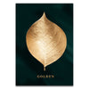 Abstract Golden Plant Leaves  Art Aisle Living Room Unique Decoration