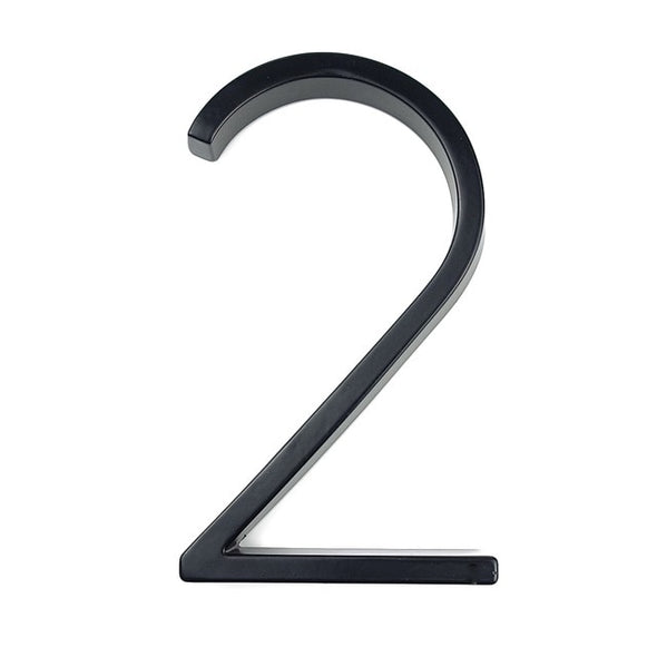 Big Modern Door Alphabet Home Outdoor 5 in.Black Numbers