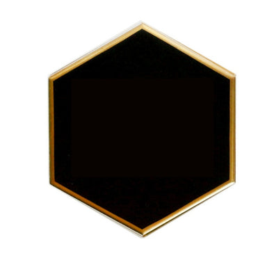 Nordic Hexagon Gold-plated Ceramic Placemat