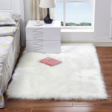 Pure rectangle carpet Living room bedroom blanket rug customized size