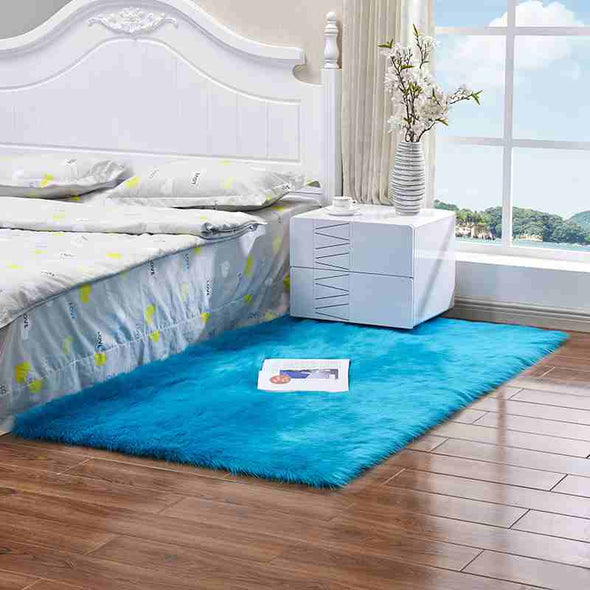 Pure rectangle carpet Living room bedroom blanket rug customized size