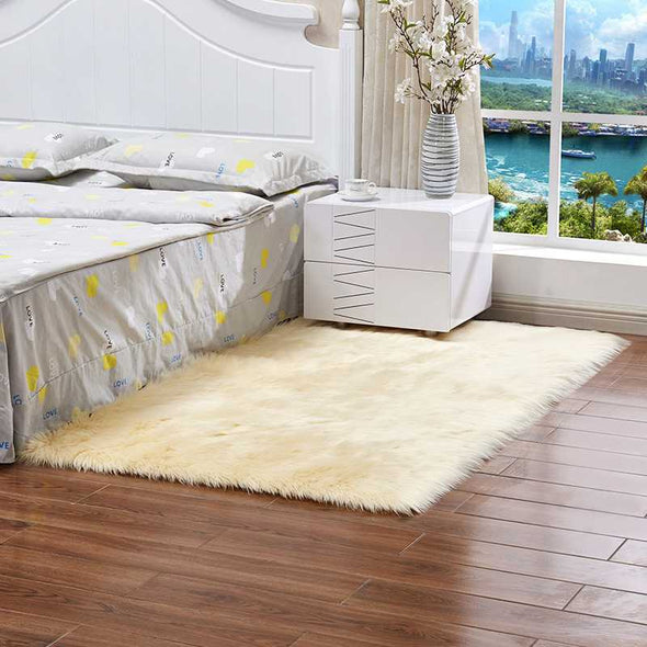 Pure rectangle carpet Living room bedroom blanket rug customized size