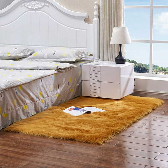 Pure rectangle carpet Living room bedroom blanket rug customized size