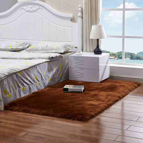 Pure rectangle carpet Living room bedroom blanket rug customized size