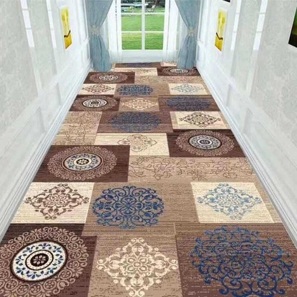 Long Hallway Rug 3D Nordic Geometric Stair Carpet Home Floor