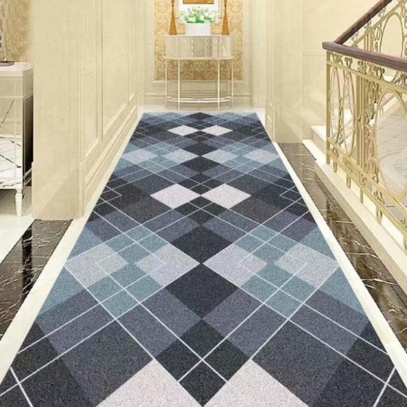 Long Hallway Rug 3D Nordic Geometric Stair Carpet Home Floor