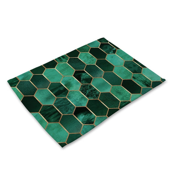 t Dining Table Mat Coaster Pads Cup Mats 42*32cm Home Decor