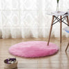 Pure Color Soft Faux Fur Wool Living Room Sofa Carpet