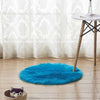 Pure Color Soft Faux Fur Wool Living Room Sofa Carpet