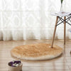 Pure Color Soft Faux Fur Wool Living Room Sofa Carpet