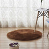 Pure Color Soft Faux Fur Wool Living Room Sofa Carpet