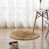 Pure Color Soft Faux Fur Wool Living Room Sofa Carpet