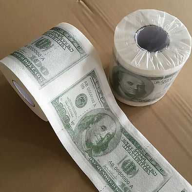 New Funny Dollar Bill Printed Toilet Paper