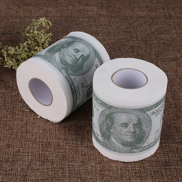 New Funny Toilet Paper Dollar Bill Printed